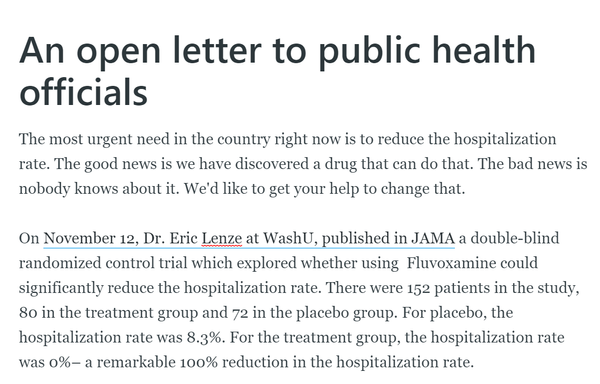 An open letter to public health officials